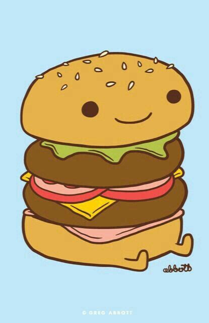 Cute Burger Cartoons Pinterest Burgers
