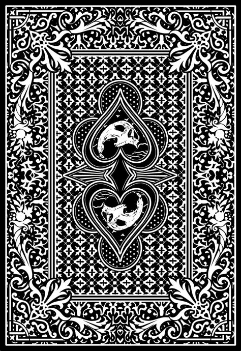Playing Card Back Design Vector At Getdrawings Free Download