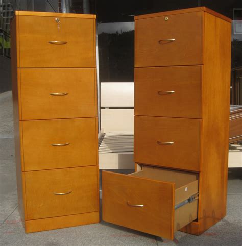 File cabinets made from real wood makes a great deal to enhance the decor in your home. UHURU FURNITURE & COLLECTIBLES: SOLD - Tall Wooden File ...