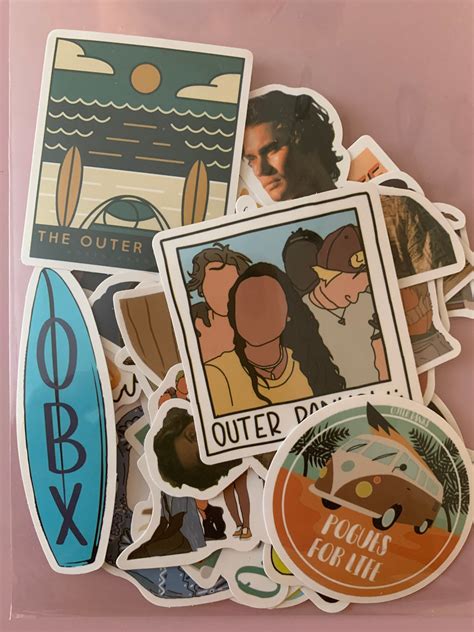 Outer Banks Stickers Outer Banks Sticker Packs 25 Or 50pck Etsyde