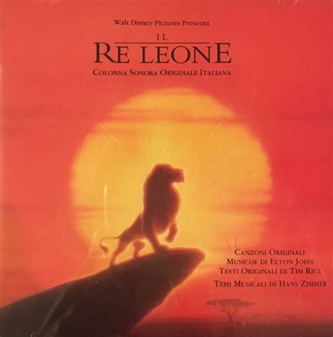 Il Re Leone Colonna Sonora Originale Italiana By Elton John Tim Rice