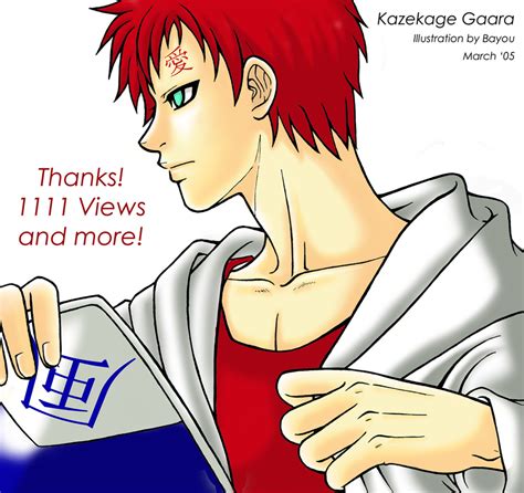 1111 Views Kazekage Gaara By Bayou Kun On Deviantart