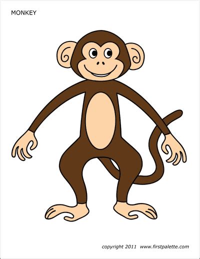 Monkey Free Printable Templates And Coloring Pages