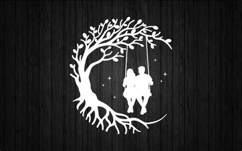 Couple Tree Swing Svg Png For Cricut And Silhouette Couple Etsy Uk