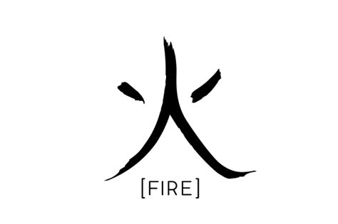 Fire Chinese Character Svg Cut File By Creative Fabrica Crafts