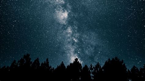 Download Wallpaper 1366x768 Starry Sky Milky Way Stars Night Tablet