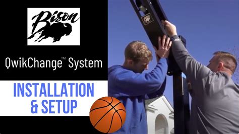 Bisons Qwikchange Basketball Systems Installation And Set Up Video Youtube