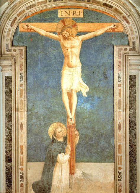 Christ On The Cross Adored By St Dominic By Fra Angelico The Cross