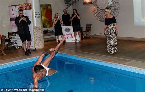 Big Brothers Lotan Carter Pushed In Pool At London Party Daily Mail