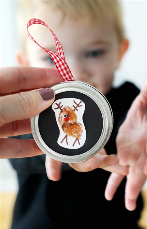 Reindeer Thumbprint Ornament For Kids Gluesticks Blog