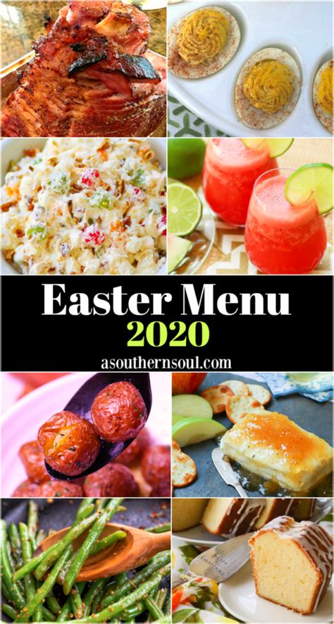 For some, it's hot cross buns or traditional italian easter bread. Easter Menu 2020 - A Southern Soul in 2020 | Fresh side dish, Recipes, Appetizer recipes