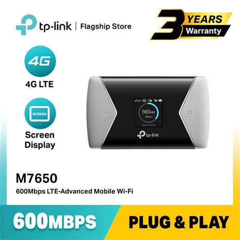 Tp Link M7650 600 Mbps 3g4g Lte Advanced Mobile Dual Band Travel Wifi