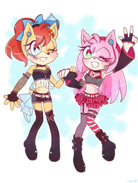 Idol Amy And Sally Amy Rose Sonic Sonic The Hedgehog