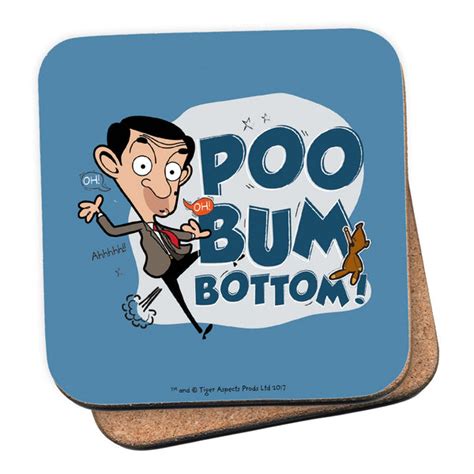 Poo Bum Bottom Coaster Mr Bean Shop
