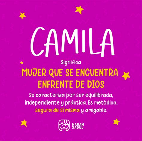 Significado Nombre Camila Significados De Los Nombres Letras Para My