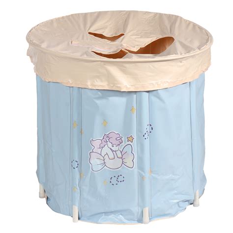 What even is a folding bathtub? Adult Folding Bathtub Inflation-free Thicken Large Barrel ...