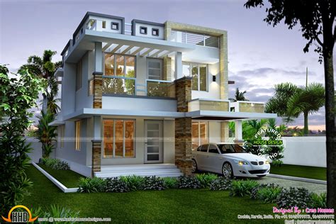 We have attached the 3 d house plans we have received. Kerala home design and floor plans: 1727 sq-ft modern ...