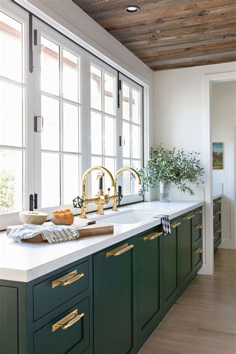 Have You Considered Green For Your Kitchen Cabinetry Making Your