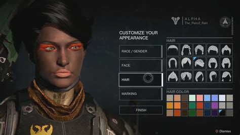 Destiny Gameplay Making Faces With The Character Creator Polygon