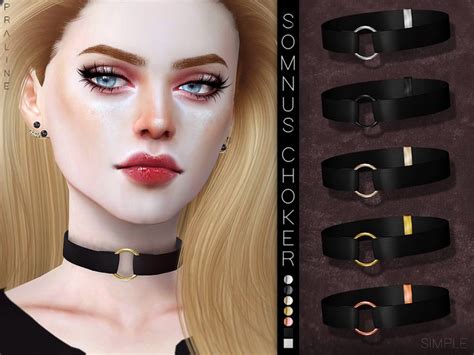 Choker In 10 Colors Found In Tsr Category Sims 4 Female Necklaces