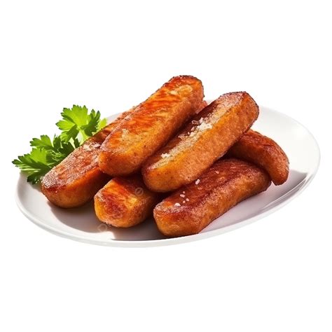 Fried Sausage Slice For Your Cooking Theme Sausage Dessert Satay Png