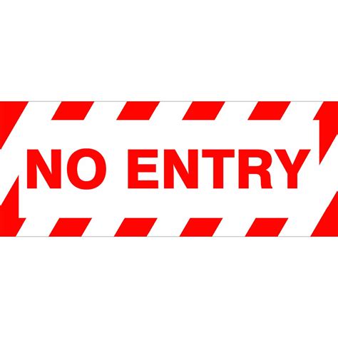 No Entry Floor Marker Discount Safety Signs New Zealand