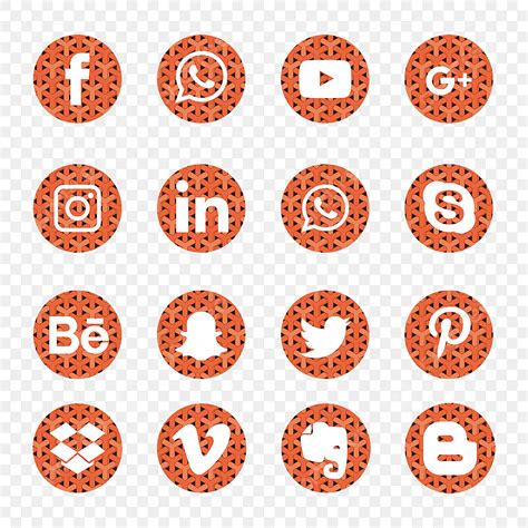 Sociale Media Pictogrammen Instellen Logo Symbool Sociale Pictogrammen