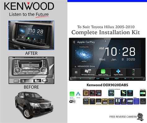 Kenwood Ddx9020dabs To Suit Toyota Hilux 2005 2010 Stereo Upgrade Ppa