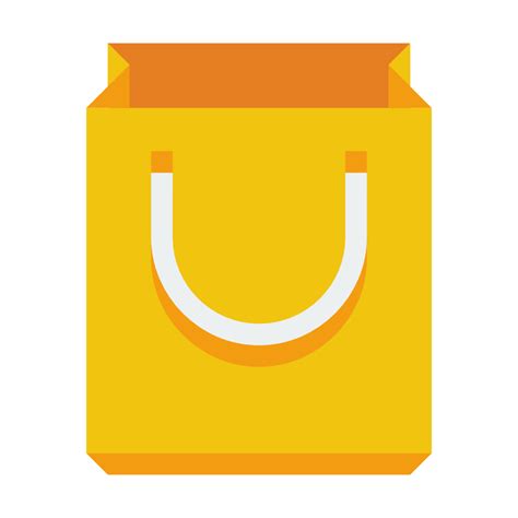yellow paper bag shopping bag font icon logo smile clip art packaging and labeling 81972 free