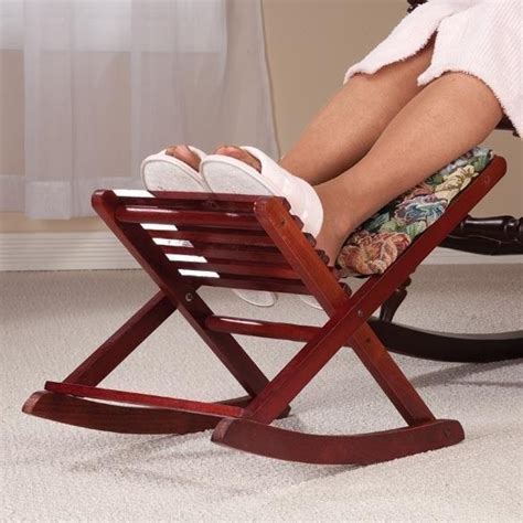 New ~ Rocking Foldable Footrest Footstool Ottoman Stool Folding Foot