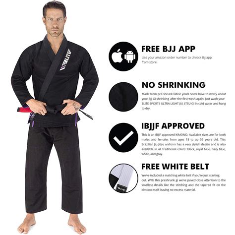 2022 Bjj Gi For Men Ibjjf Kimono Bjj Jiu Jitsu Gi Wpreshrunk Fabric