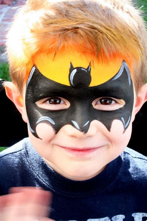Cool Batman Batman Face Paint Superhero Face Painting Face Painting