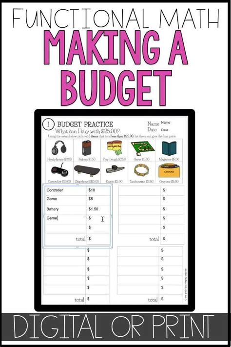 20 Budgeting Math Worksheets Pdf Coo Worksheets