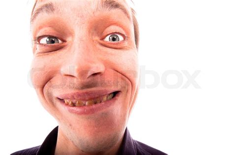 Ugly Man Face Stock Image Colourbox