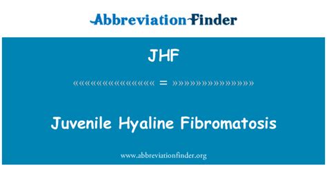 Jhf Fibromatosis Hyaline Juvenile Hyaline