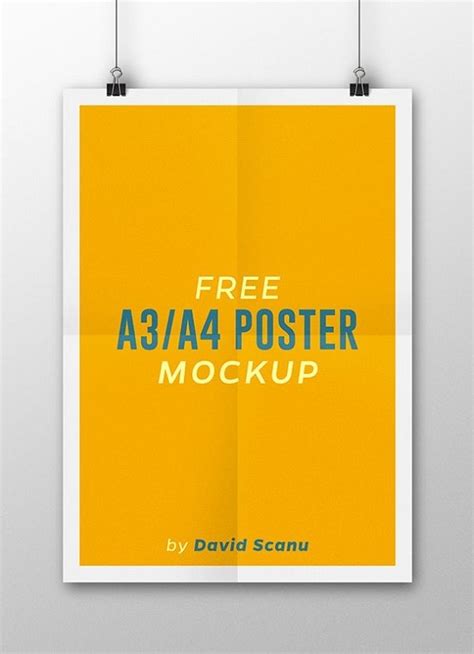 Banner amp mockup template photoshop. Template Poster Format Photoshop PSD Gratis dan Premium ...