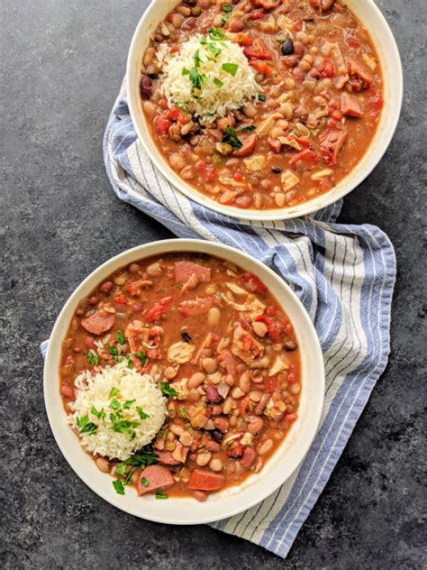 Slow Cooker Cajun 15 Bean Soup With Sausage Chicken And Bacon About