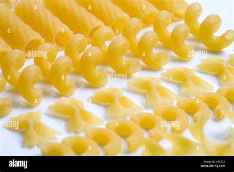 Variety Of Pastas Close Up Stock Photo Alamy