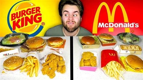 Mcdonald S Vs Burger King Fast Food Menu Prices