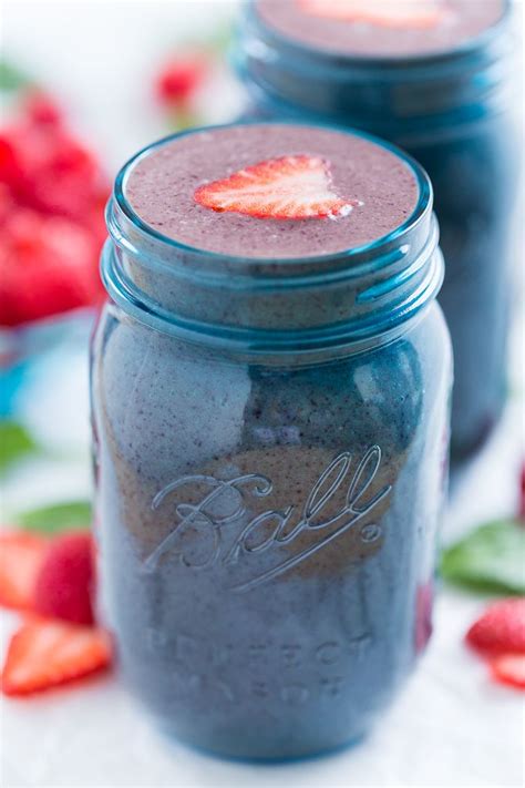 Berry Green Smoothie Recipe Smoothies Fruit Infused Water Yummy