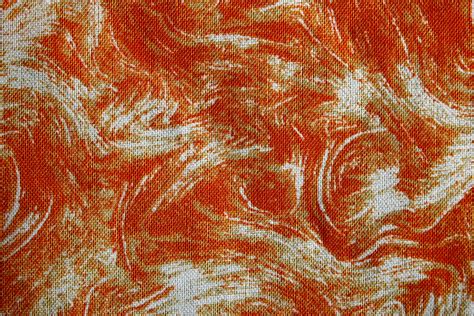 Find over 100+ of the best free fabric texture images. Fabric Texture with Orange Swirl Pattern Picture | Free ...