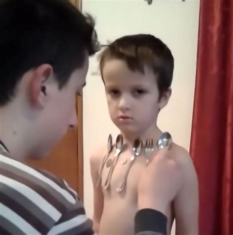 Young Boy Attracts Metal To His Body Like A Real Life Magneto From X Men