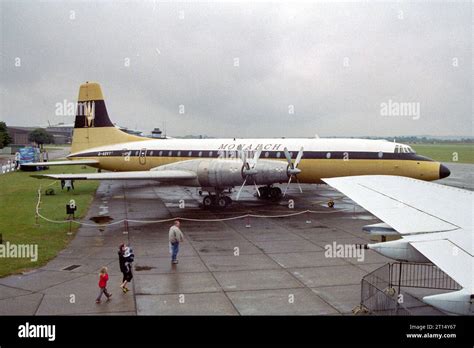 Duxford Aircraft Museum In The 1980s With A Monarch Airline Bristol