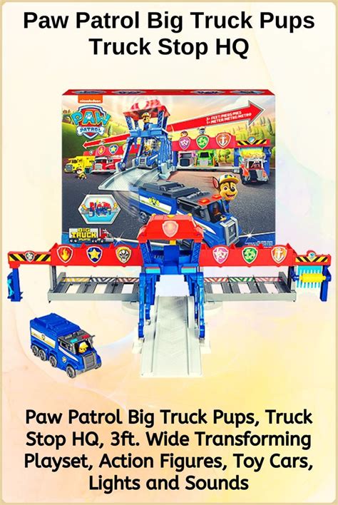 Paw Patrol Big Truck Pups 3ft Wide Truck Stop Hq In 2022 Big Trucks