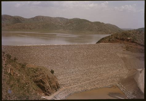 196216pd Ord River Dam And Lake Argyle Under Construction Western