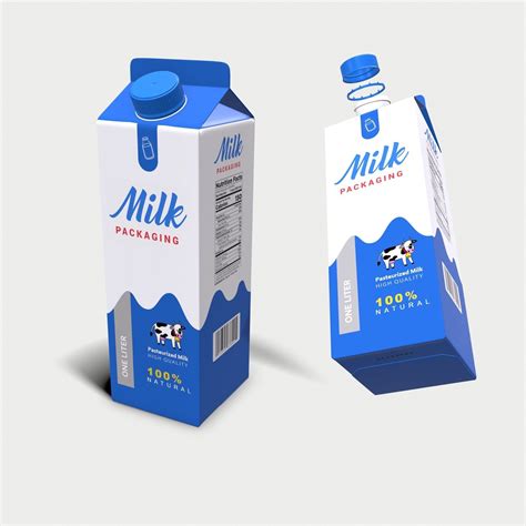 3d Model Milk Carton 1 Liter Vr Ar Low Poly Cgtrader