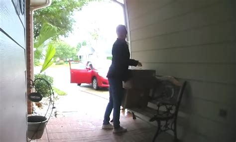Woman Caught Red Handed Stealing Packages At Doorstep Gets An Earful