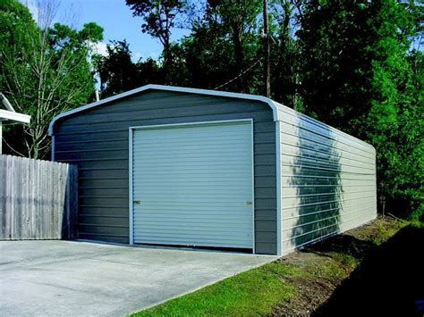 Garage Regular Roof 20w X 31l X 10h Enclosed Metal Garage