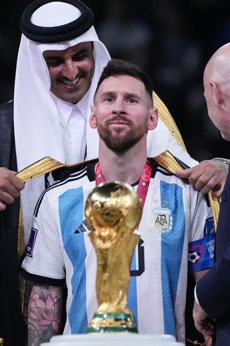 Lionel Messi Fifa World Cup 2022 Golden Ball Trophy Leo Messi Lionel Messi Qatar Football