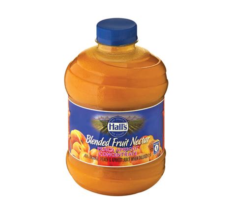 Halls Fruit Juice Peach Apricot 6 X 1l Makro